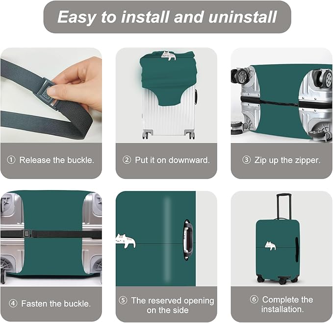 Luggage Cover, Washable Suitcase Cover, Suitcase Protector Anti-scratch Bag cover