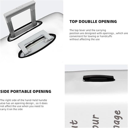 Custom Luggage Cover - Personalized Suitcase Cover - Elastic, Washable - Gift for Men & Women - Medium