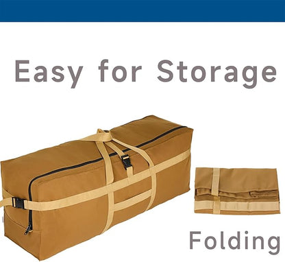 Arxus Large Duffel Bag, Waterproof Carry on Weekend Overnight Storage Bag over Luggage for Airline, Travel, Camping, Moving