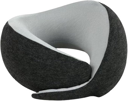 Travel U-Shaped Airplane Pillow,Kids Memory Foam Travel Neck Pillow, 360° Support, Foldable，Suitable for Commuting, Flying, Working, and Living at Home (Dark Gray)