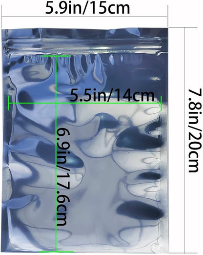 100pcs Antistatic Bags 5.9x7.8in/15x20cm, Resealable ESD Bag, Suitable for SSD Hard Disk and Various Electronic Devices