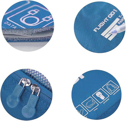 Packing Cubes Set Travel Luggage Organizers Suitcase Lightweight Accessories (Sky Blue)