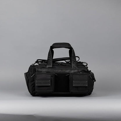 WOLFpak 20L Mini Duffle Bag for Gym & Travel | Waterproof Carry-On Weekender Bag with Shoe Compartment, Hard Bottom, and Tactical Molle System (Nightshade)