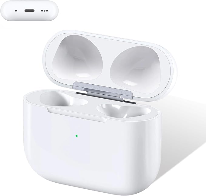 Wireless Charging Case Compatible with Air Pods 3, Compatible with AirPods 3rd Generation Charging Case with 600mAh Built-in Battery with Pairing Sync Button (No Earbuds), White