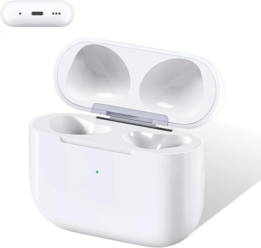 Wireless Charging Case Compatible with Air Pods 3, Compatible with AirPods 3rd Generation Charging Case with 600mAh Built-in Battery with Pairing Sync Button (No Earbuds), White