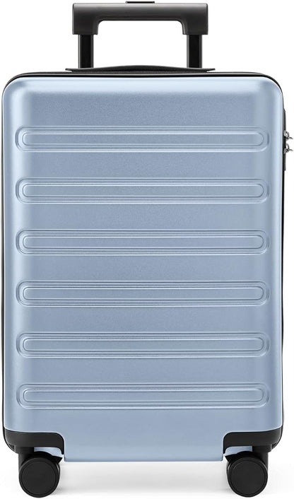 NINETYGO Large Checked Luggage 28 Inch, Checking In Luggage with Smooth Spinner Wheels, Expandable, Hard Shell PC+ABS Suitcase, Lightweight Travel Luggage, TSA Approved (Blue, Andes)