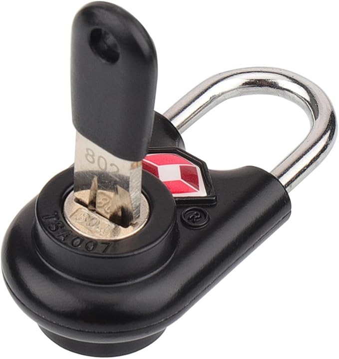 Sure Lock TSA Approved Luggage Locks Mini Size Lock with Keys for Travel, Zinc Alloy Body with Steel Shackle, Key Alike, Key Alike in The Same Package
