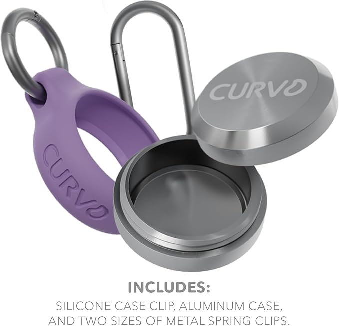 CURVD Premium Carrying Case Bulk Pack (20 Pairs) Keychain Container, Medicine Pill Organizer Travel Pill Box, Small Waterproof Holder for Pills Earplugs Jewelry, Compatible with Loop, Vibes & Eargasm