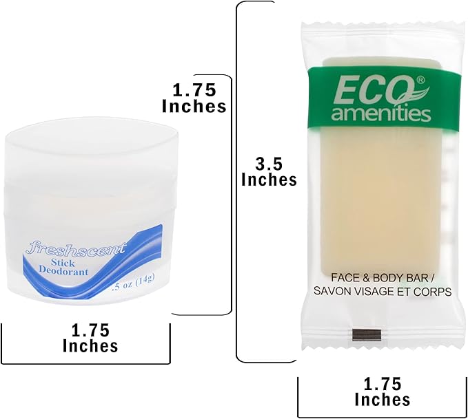 Moda West 24 Kits - Bulk Case of Wholesale Deluxe Toiletries Bathroom Essentials Men, Women, Travel, Charity, Homeless Shelters - 9 Piece Kit, Travel-Ready, Donation Ready, Essential Hygiene Products