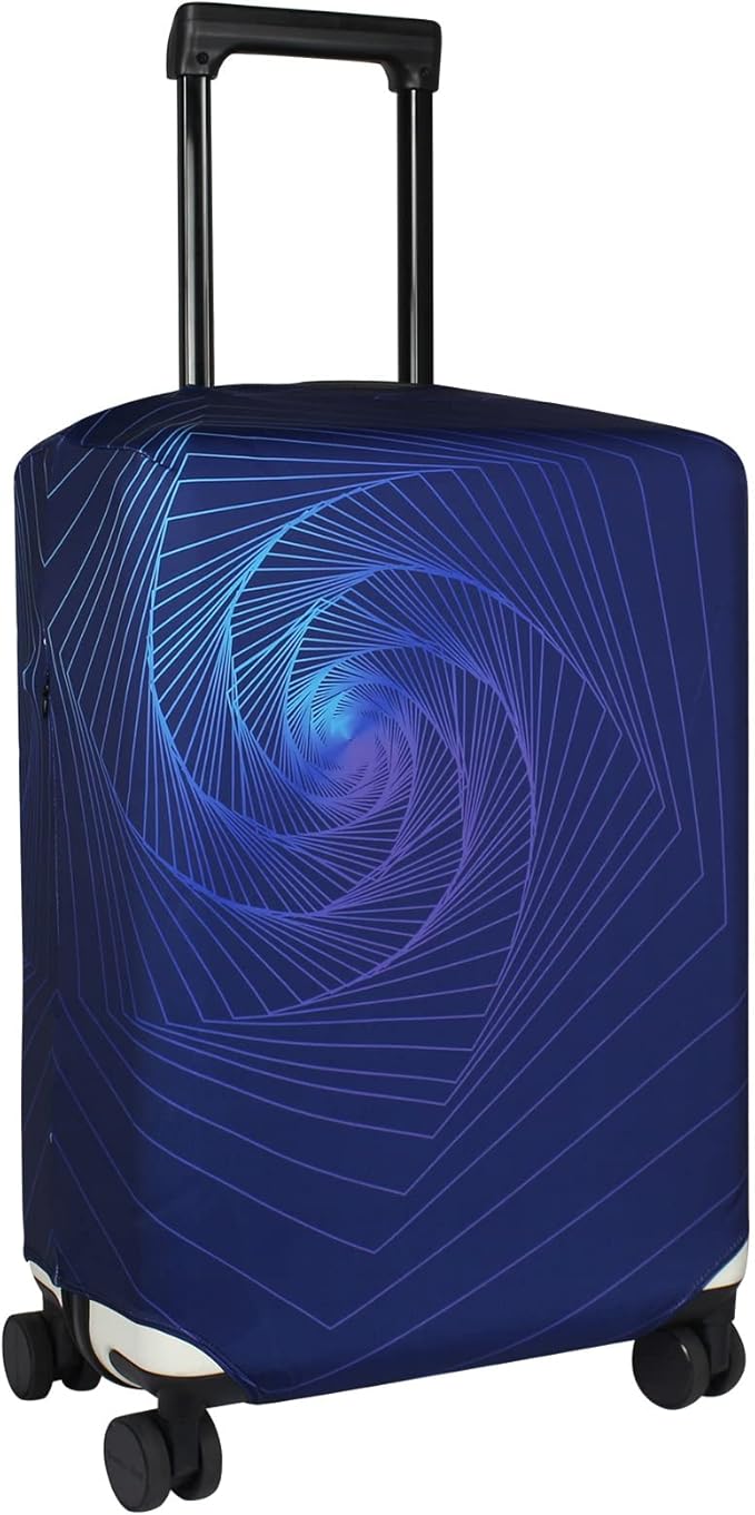 Explore Land Travel Luggage Cover Suitcase Protector Fits 27-30 Inch Case (Gyrotropic, L)