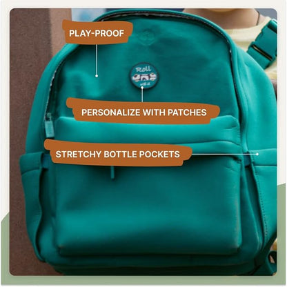 Parker Kids Backpack | Tear-Resistant & Comfortable School & Travel Backpack for Kids with Patch Customization