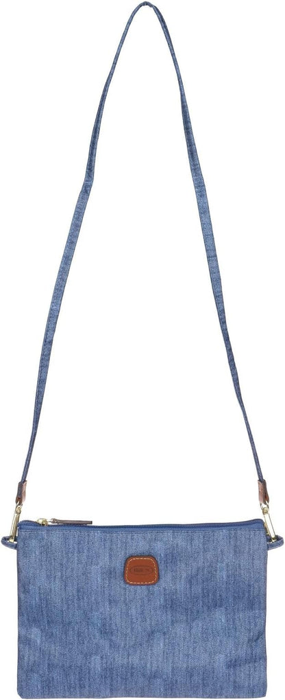 Bric's X-Bag/X-Travel 2.0 Folding Duffel Bag - 18" Carry On and Overnight Travel Bag - Jeans