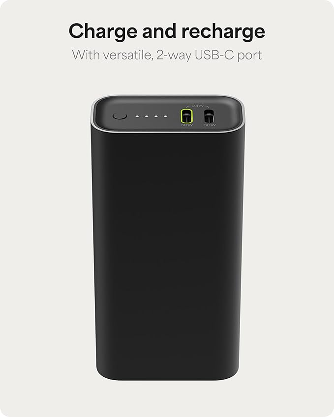 Mophie Powerstation Fast 10,000mAh Power Bank | Faster Charging | 30W, Multi-Device