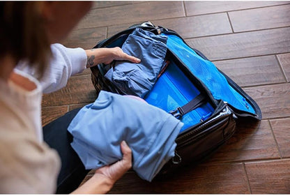 Gregory Alpaca 40L Water-Resistant Adventure Travel/Gear Organization Wheeled Duffle Bag with Packing Cube Included, Slate Blue