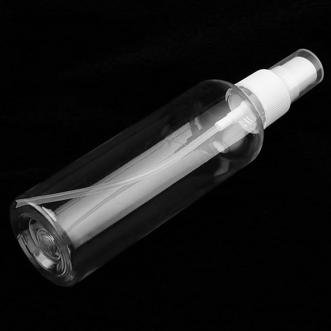 SINJEUN 50 Pack Clear Plastic Spray Bottles with Caps, 4 oz Spray Bottles Mist Sprayer, Refillable Empty Fine Mist Spray Bottle Mini Travel Size Spray Bottles, Leak Proof and BPA-Free