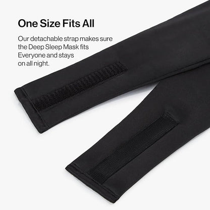 Dore & Rose Deep Sleep Mask Light Blocking, 23 Momme Mulberry Silk Eye Mask, Ultra Soft, Adjustable - Travel Sleeping Mask for Men & Women - Black