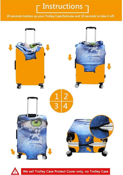 Travel Luggage Covers, Suitcase Protective Cover Fits 18"-30" (XL(Fits 30”-32” Luggage))