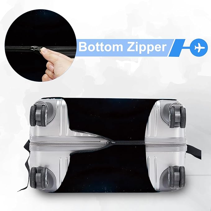 ANNA QUEEN Travel Luggage Cover Suitcase Protector Suitcase Cover Anti-Scratch,Stretchable Bag Cover Washable Durable Polyester