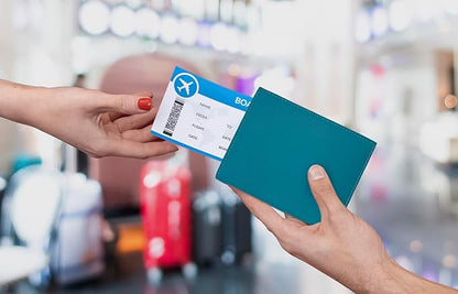 Teal RFID Genuine Leather Passport Wallet