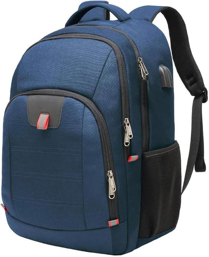 Della Gao Travel Laptop Backpack, Large Anti-Theft Business Travel Backpack with USB Charging Port, Water Resistant College School Computer Bag for Men/Women for 17 Inch Laptop and Notebook