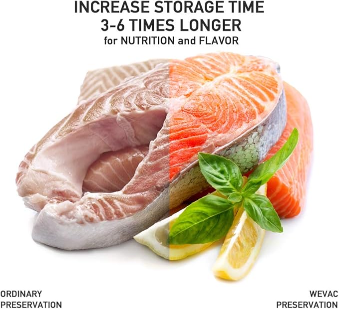 Wevac Vacuum Sealer Bags 100 Pint 6x10 Inch for Food Saver, Seal a Meal, Weston. Commercial Grade, BPA Free, Heavy Duty, Great for vac storage, Meal Prep or sous vide