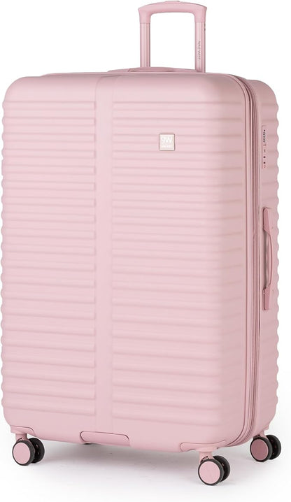 Nine West Suvi 32 Inch Expandable Luggage for Extended Trips & Cruises, Large Hardshell Suitcase with 360° Spinner Wheels, Lightweight Rolling Travel Case Muted Lilac