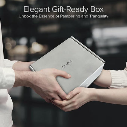 ZAAINA Men’s Self Care Package, Relaxation Spa Gift Set for Him - Luxury Natural Handmade Grooming Kit for Husband Dad Friend, Birthday & Christmas Gifts for Men (Premium Set with Whiskey Candle)