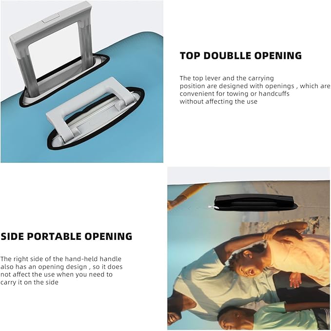 Custom Luggage Cover for 18-32 Inch Elastic Washable Stretch Suitcase Protector Anti-Scratch Personalized Design Travel Suitcase Cover for Kid and Adult L (25-28 inch suitcase)