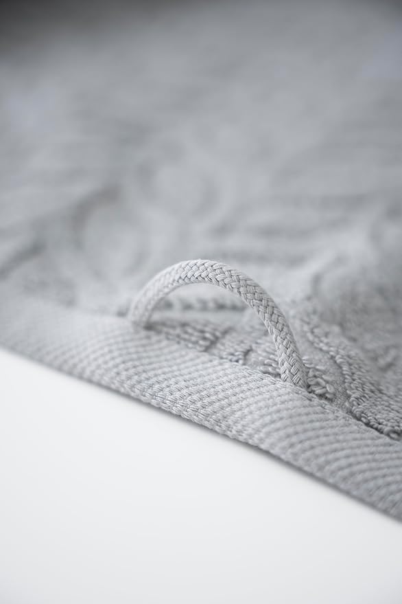 BAGNO MILANO Turkish Cotton Ultra-Soft Plush Absorbent Quick Dry Bathroom Towel Set, Made in Turkey (Gray, 2 pcs Bath Towel Set)