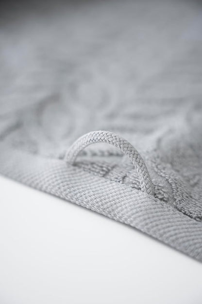 BAGNO MILANO Turkish Cotton Ultra-Soft Plush Absorbent Quick Dry Bathroom Towel Set, Made in Turkey (Gray, 2 pcs Bath Towel Set)