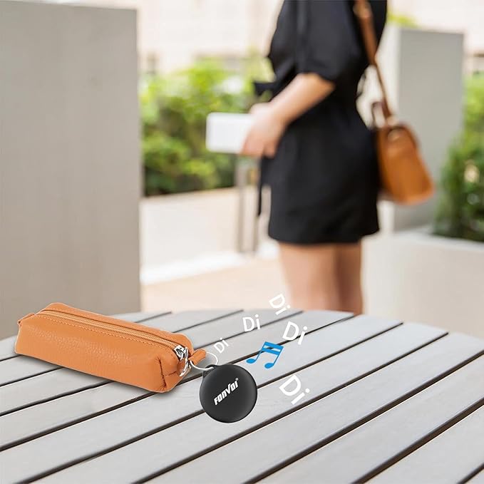 New [Apple MFi Certified] (iOS Only) Air Tag, Bluetooth Tracker Tag for Apple Find My, Replaceable Battery, Key Finder and Item Locator Smart Tag for Keys, Bags, Luggage, Pets, Wallet (Black, 4PCS)