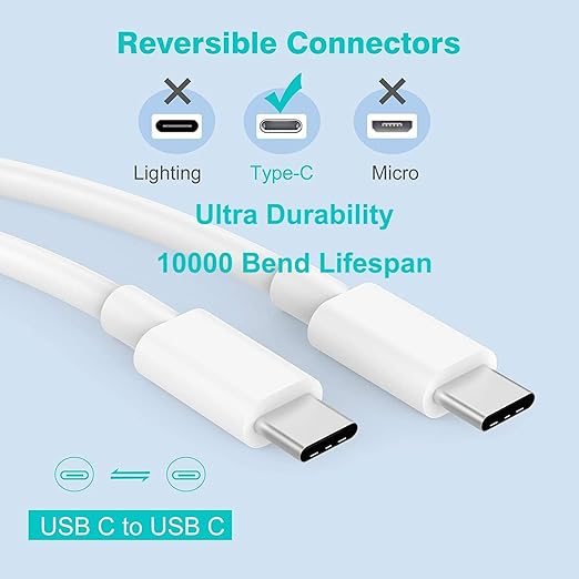 [3Pack]20W USB C Fast Charger iPhone 17 16 Fast Charging, Apple 17 Charger Block 6ft C to C Long Charging Cable Cord for iPhone 17/16e/16 Pro/16 Pro Max/iPhone 15 Series/iPadAir/Mini(Pink+Blue+Purple)