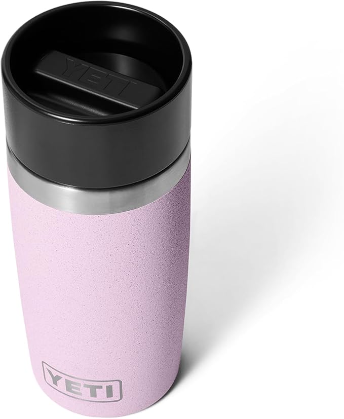 YETI Rambler 12 oz Travel Bottle, Stainless Steel, Vacuum Insulated with Leakproof Commuter Cap, Cherry Blossom