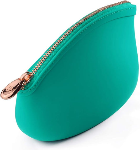 Small Makeup Bag by Pudinbag | The Premium Silicone Purse Bag | Vegan Hygenic Eco-friendly | Water and Heat Resistant