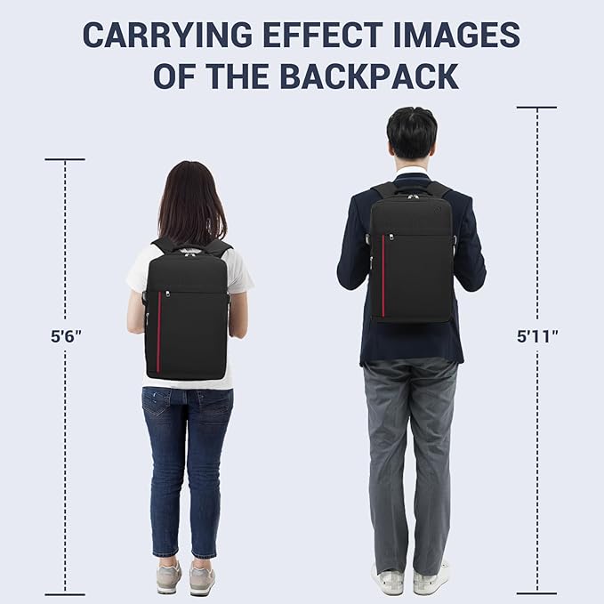 Kono Backpack Carry-on Bag 40x20x25 Carry-on Bag Airplane Travel 20L, 15.6-inch Laptop Backpack, for Men Women, Navy