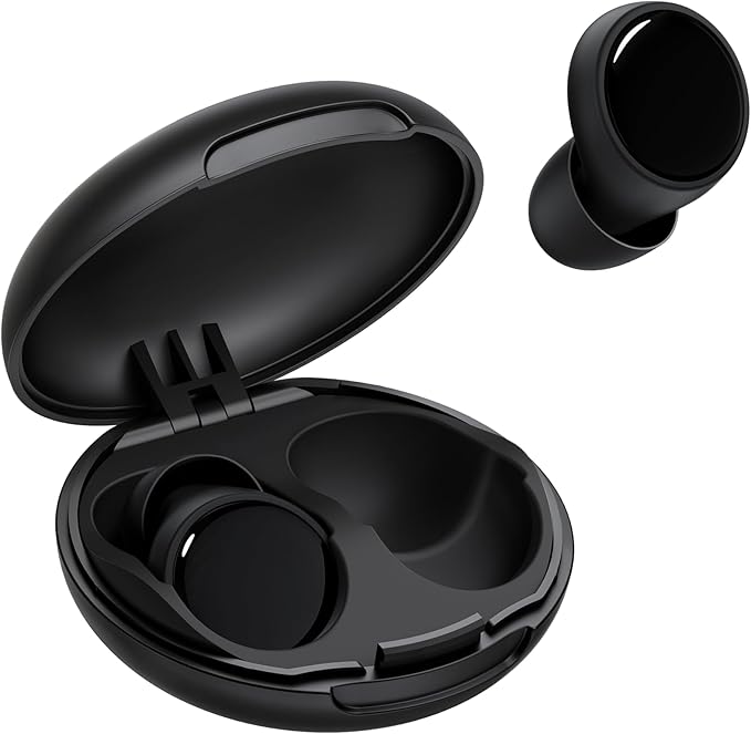 Ear Plugs for Sleeping Noise Cancelling, 45dB Noise Reduction Earplugs for Sleep, Concert, Snoring, Parenting & Noise Sensitivity Relief, Hearing Protection Reusable Earplugs with 8 Soft Tips Black