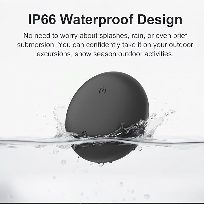 VODESON Google Find My Device Tracker 2025 - IP67 Waterproof Android Key Finder with 350ft Range, 90dB Alarm & 12-Month Battery, 4 Pack for Luggage/Wallets/Bikes (No iOS)