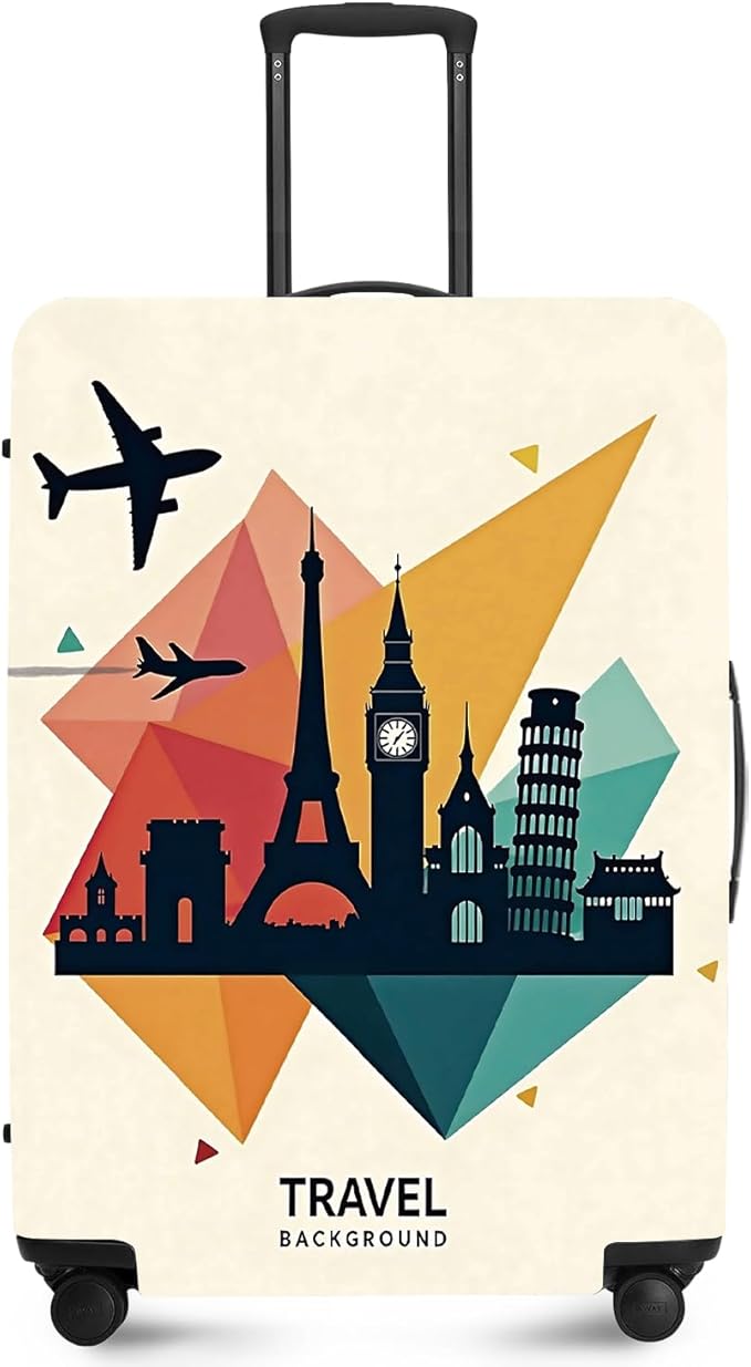 ANNA QUEEN Travel Luggage Cover Suitcase Protector Suitcase Cover Anti-Scratch,Stretchable Luggage Travel Bag Cover Washable