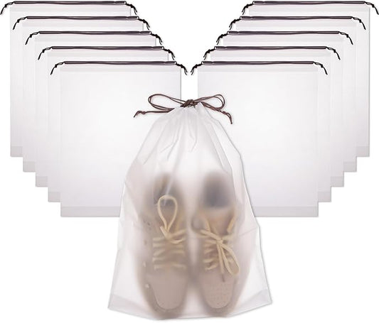 100 Pack Shoe Bags for Travel, 11.8" x 15.7" Waterproof Travel Shoe Bags for Packing,Large Travel Bag for Shoes, Storage Bags Travel Essentials Men for and Women