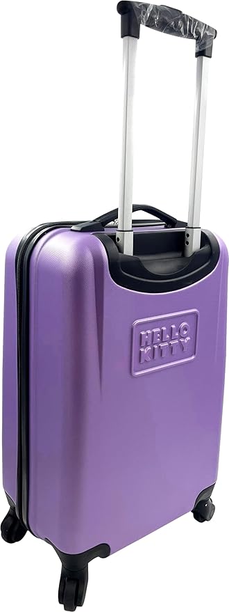 Fast Forward Kids Licensed Hard-Side 21” Spinner Luggage Lightweight Carry-On Suitcase (Hello Kitty)