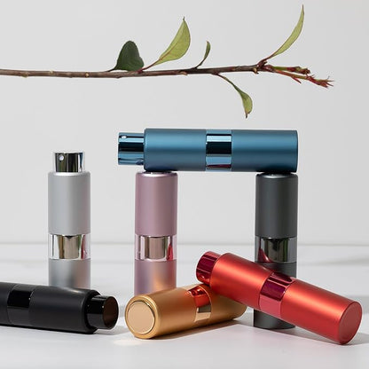 20ML Perfume Atomizer, Travel Cologne Spray Bottle, Mini Empty Sprayer Dispenser (Black,4PCS)