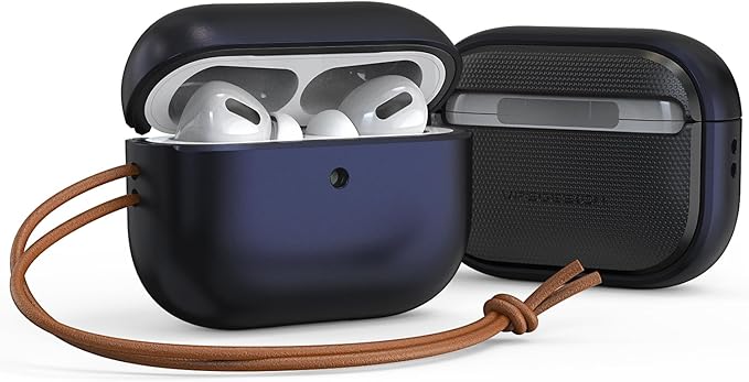 VRS Design Modern for Apple AirPods Pro 3rd Generation Case (2025) – Modern Minimal Style with Slim Profile and Precise Fit Compatible with AirPods Pro 3 (Navy)
