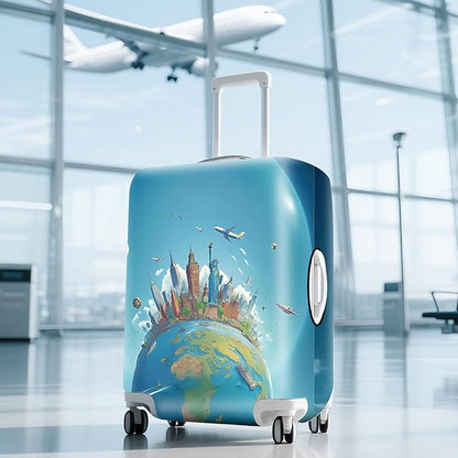 ANNA QUEEN Travel Luggage Cover Suitcase Protector Suitcase Cover Anti-Scratch,Stretchable Luggage Travel Bag Cover Washable