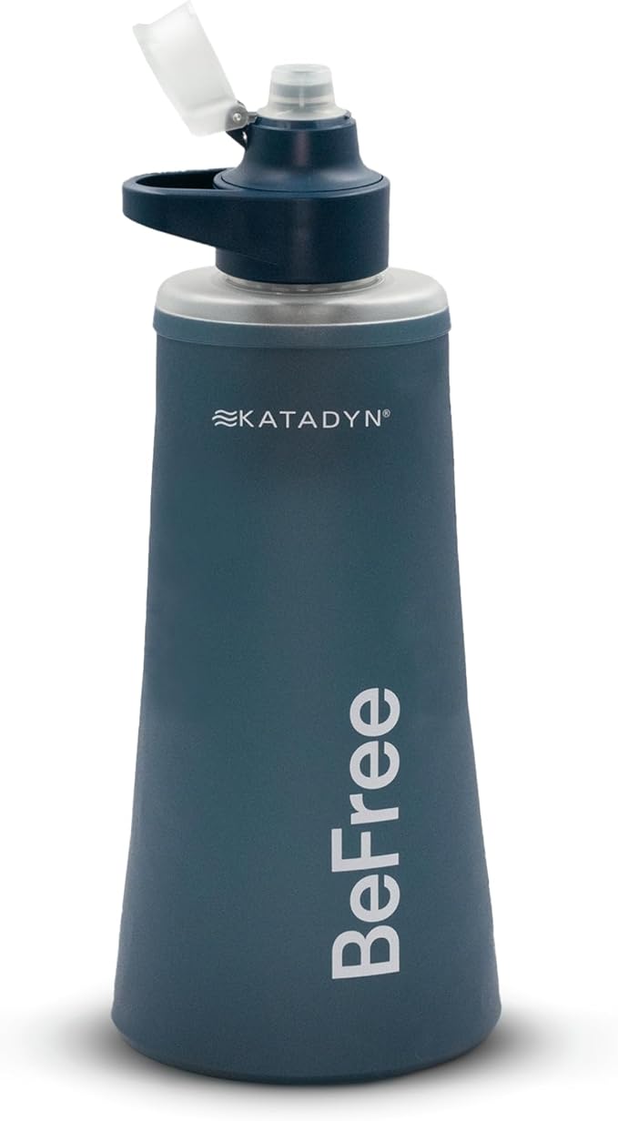Katadyn BeFree 1.0L Ultralight Collapsible Water Filter Bottle for Hiking, Camping, Backpacking