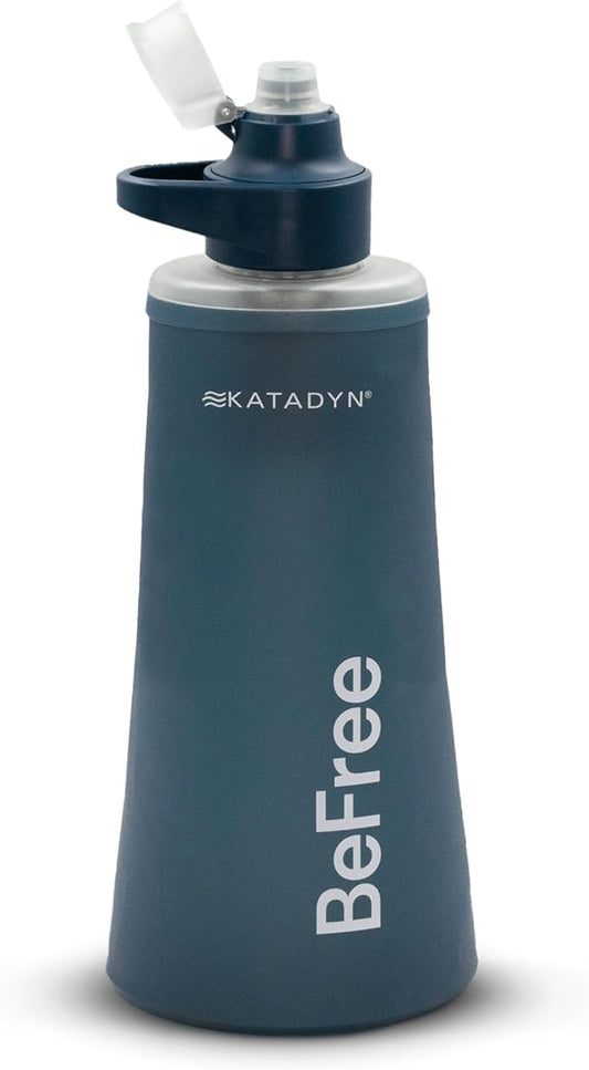 Katadyn BeFree 1.0L Ultralight Collapsible Water Filter Bottle for Hiking, Camping, Backpacking
