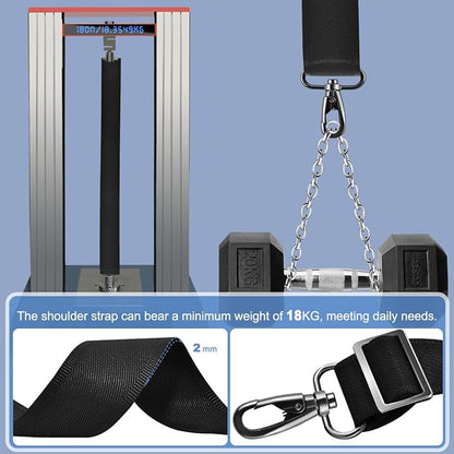 ZINZ Shoulder Strap 68" with Padded, Bag Strap with Dual Buckles and Metal Swivel Hooks for Laptop Bag, Briefcase and More