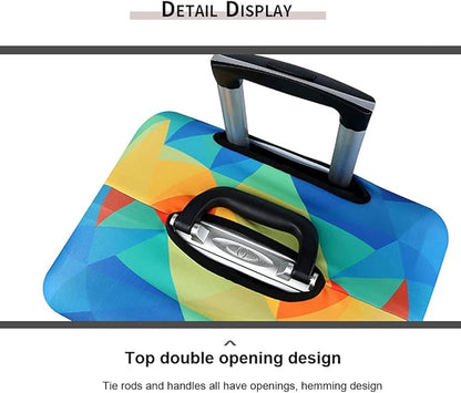 MosaiRudo Thicker Luggage Cover Elastic Suitcase Cover Protector Fits 18-32 Inch Suitcase Travel Accessories (TKM0071, M)