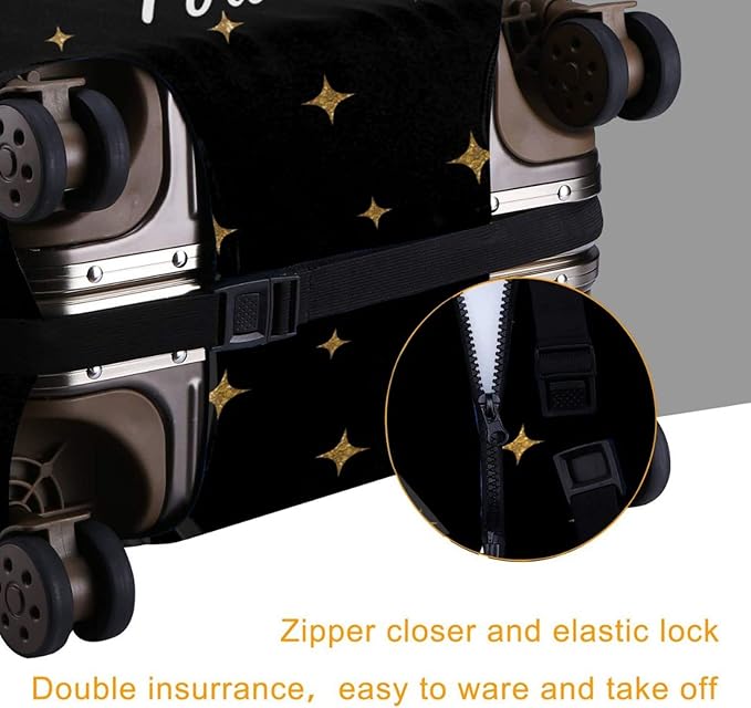 Personalized Luggage Suitcase Cover With Photo Dog Cat, Picture Custom Suitcase Cover, Custom Luggage Cover(S (for 18--21 inch luggage))