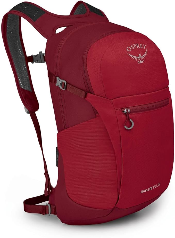 Osprey Daylite Plus Commuter Backpack – Lightweight, Everyday Pack with Laptop Sleeve and Water Bottle Pockets – Ideal for Work, School, and Travel with Versatile Storage Options, Cosmic Red