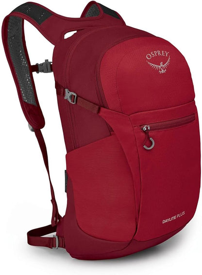 Osprey Daylite Plus Commuter Backpack – Lightweight, Everyday Pack with Laptop Sleeve and Water Bottle Pockets – Ideal for Work, School, and Travel with Versatile Storage Options, Cosmic Red